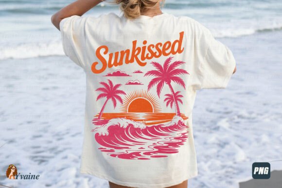 Download Summer Sunkissed Retro Beach Sunset PNG - Sun Collection