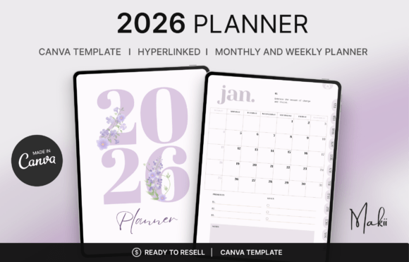 Download 2026 Digital Planner Canva Template - Canva Collection