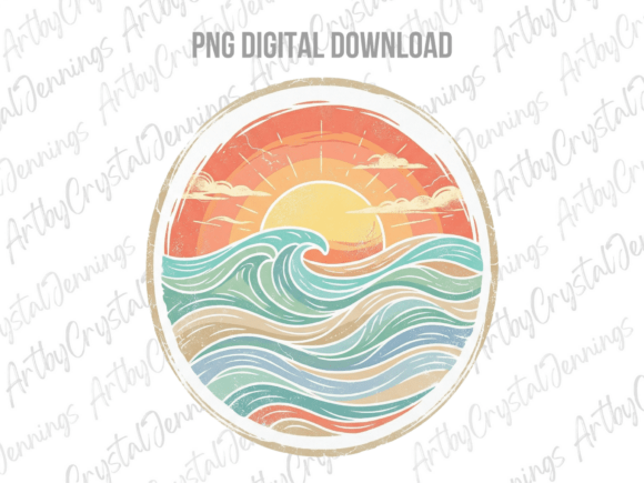 Download Round Ocean Wave Sun Summer Beach PNG - Sun Collection