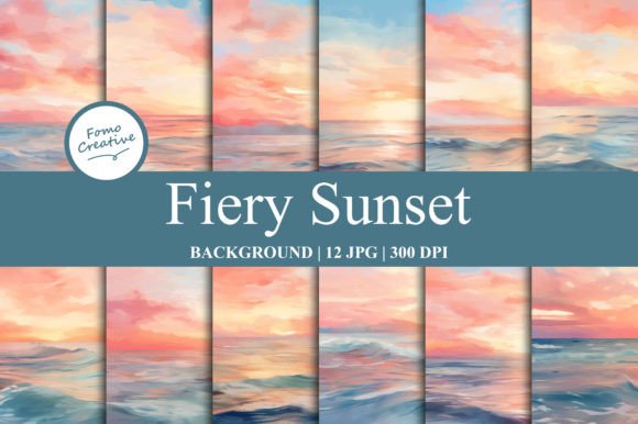 Download Fiery Sunset Background - Sun Collection