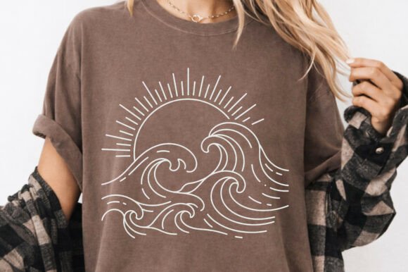 Download Boho Ocean Summer Sunset Png T-Shirt - Sun Collection