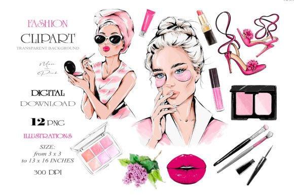 Download Fashion Clipart Make-up Clipart Girl PNG - Girl Collection