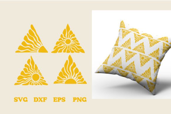 Download Groovy Sun Round Triangle Svg - Sun Collection